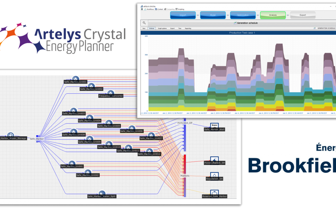 Brookfield selects Artelys Crystal for hydropower assets optimization