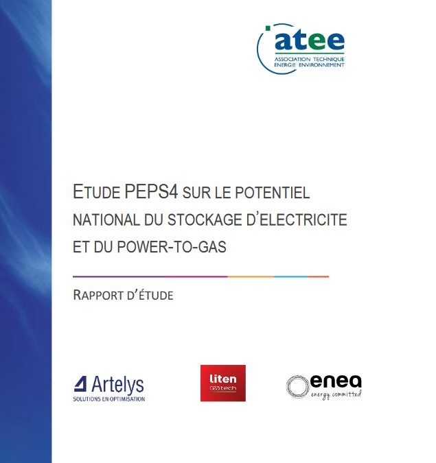 PEPS4 : Potentiel national du stockage d’électricité et du power-to-gas