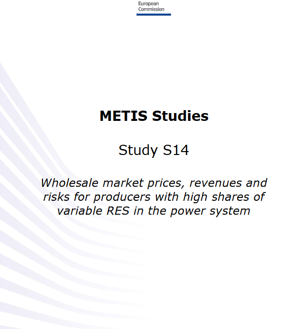 Wholesale market prices, revenues and risks for producers with high shares of variable RES in the power system