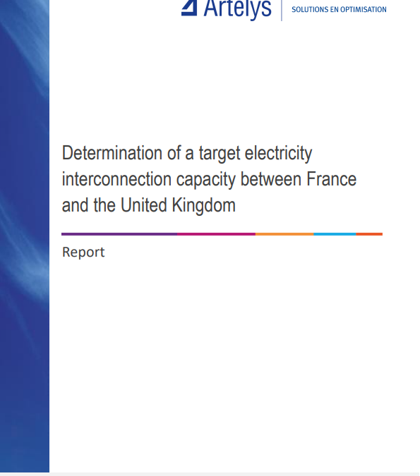Determination of a target electricity interconnection capacity between France and  the United Kingdom