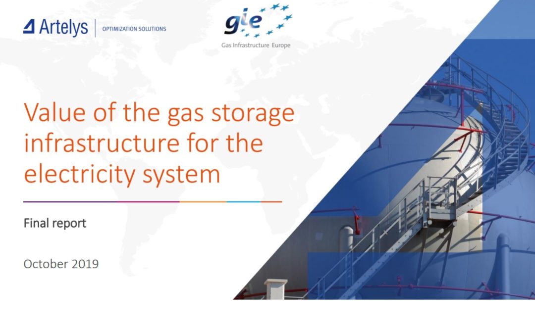 Value of the gas storage infrastructure for the electricity system