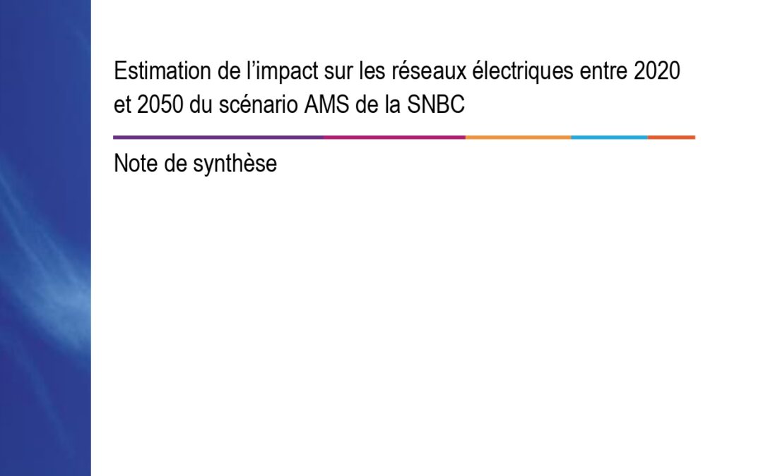 Etude sur l’impact de la SNBC sur les réseaux électriques à l’horizon 2050