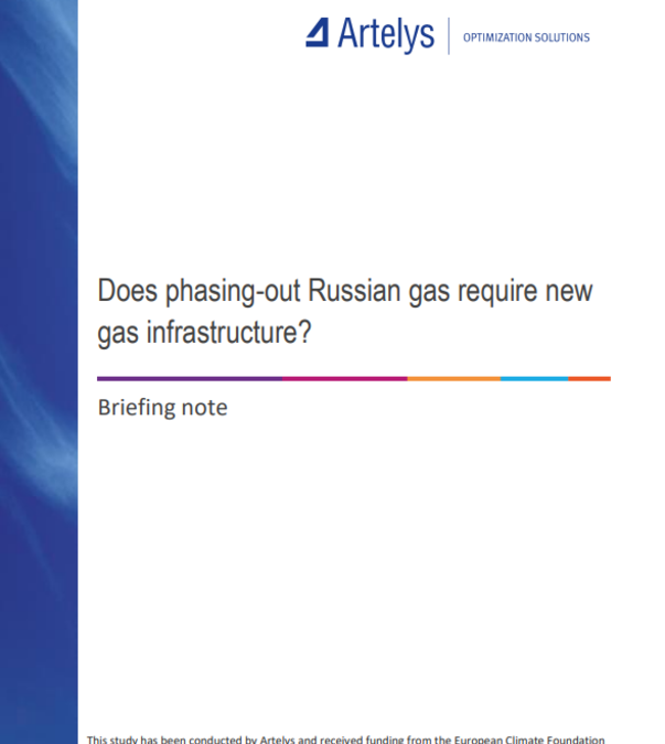 Does phasing-out Russian gas require new gas infrastructure ?