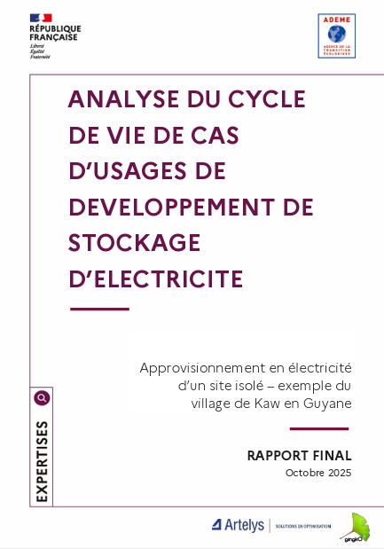 Life cycle analysis of electricity storage use cases – Isolated site