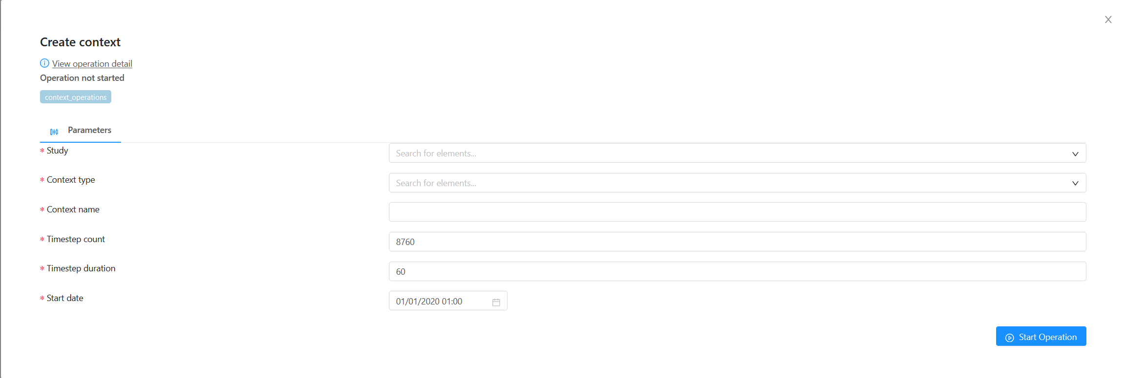 Create context operation