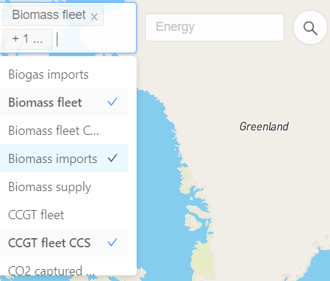 Map filter use