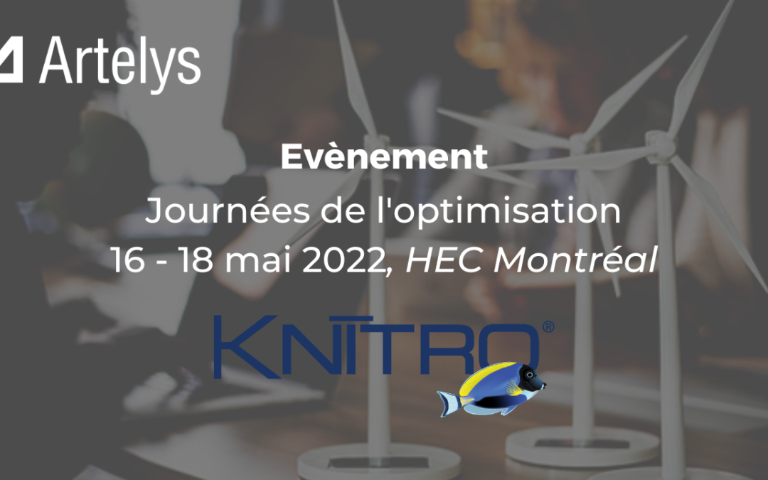 Rencontrez l’équipe d’Artelys Canada lors des Journées de l’Optimisation 2022 !